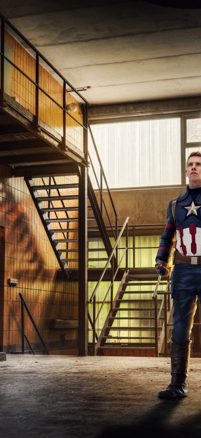 Fond d'écran iPhone Captain America Cosplay 8k