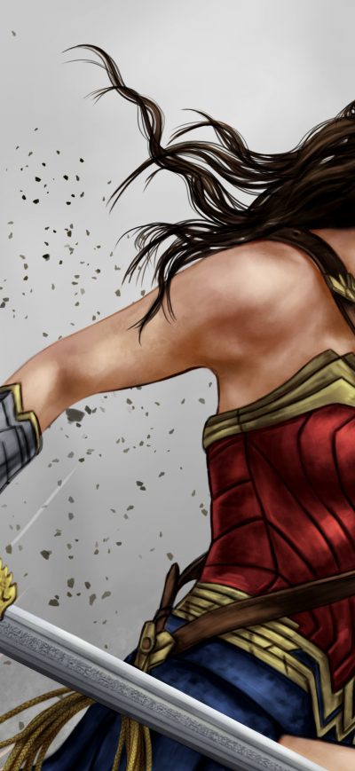 Fond d'écran iPhone Wonder Woman Painting Art 4k