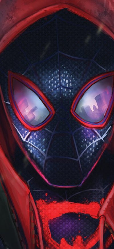 Fond d'écran iPhone SpiderMan Into The Spider Verse Movie Art 2018
