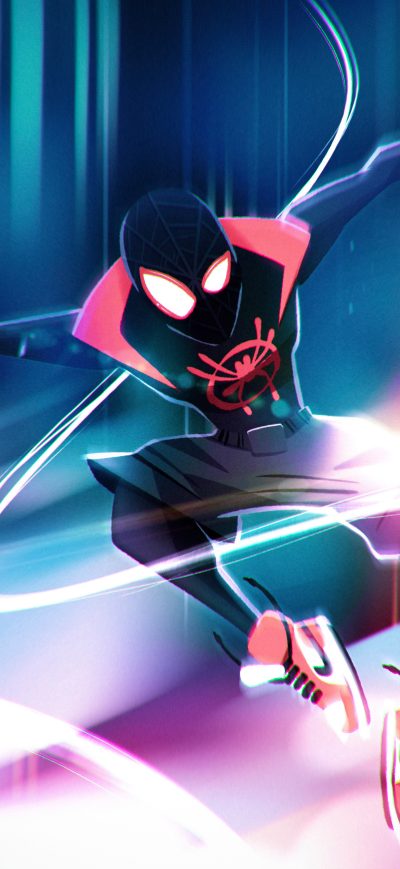 Fond d'écran iPhone Spiderman Into The Spiderverse Illustration Character Design