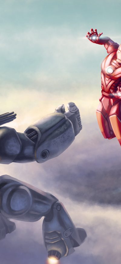 Fond d'écran iPhone Iron Man And War Machine Artwork