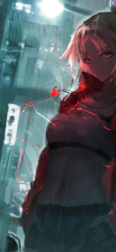 Fond d'écran iPhone Fate Apocrypha Red Lightning