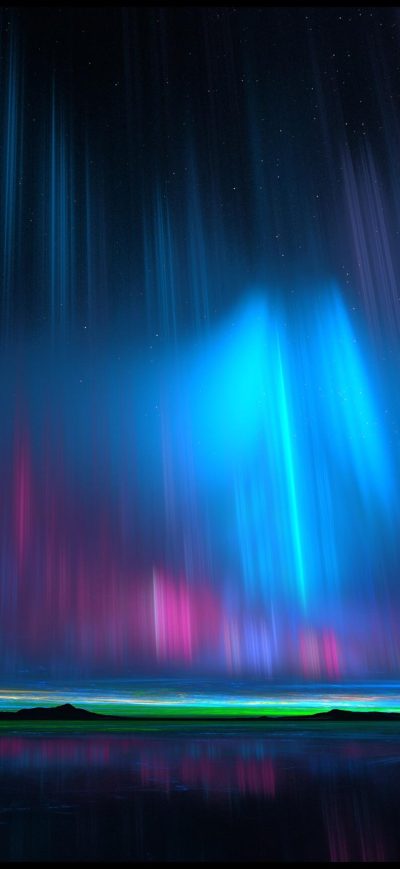 Fond d'écran iPhone Northern Lights Stars 4k