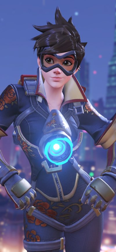 Fond d'écran iPhone Tracer Overwatch 10k