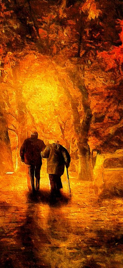 Fond d'écran iPhone Autumn Of Life Painting