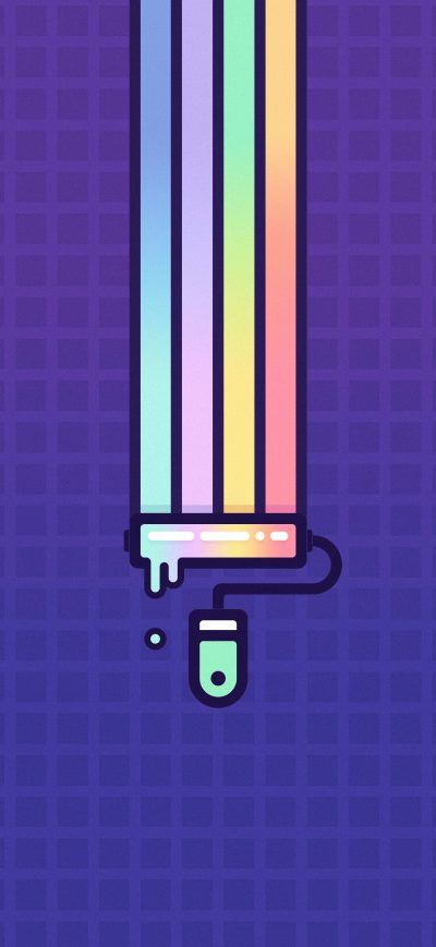 Fond d'écran iPhone Colorful Line Brush Abstract