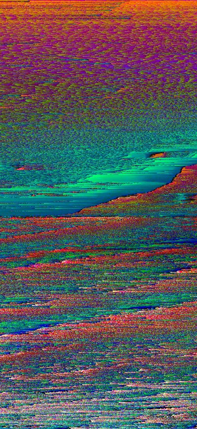Fond d'écran iPhone Glitch Abstract Art 4k
