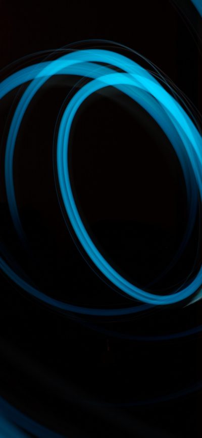 Fond d'écran iPhone Abstract Art Blue Dark Lights Lines 5k