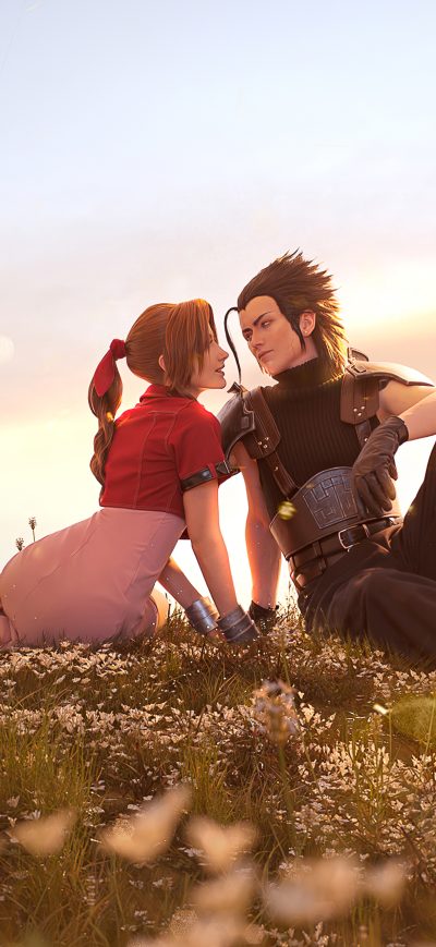 Fond d'écran iPhone Zack Fair And Aerith Cosplay