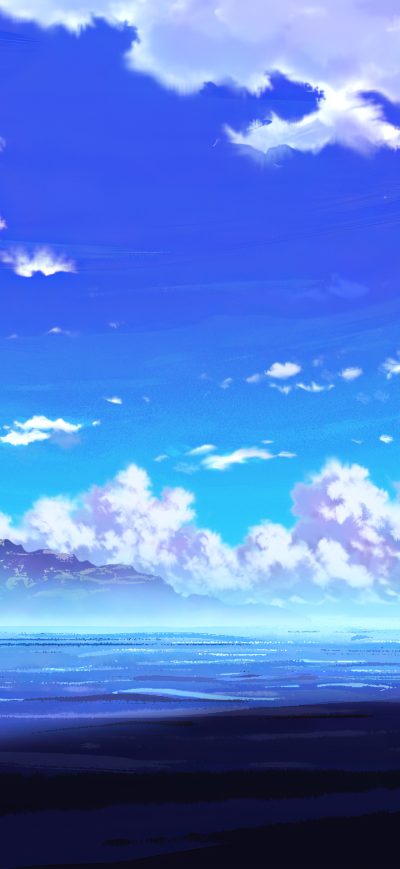 Fond d'écran iPhone Anime Scenery Sitting 4k