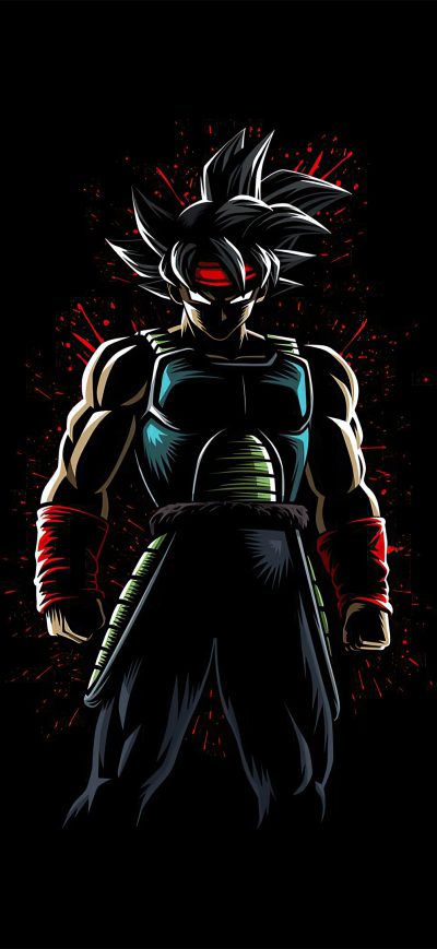 Fond d'écran iPhone Bardock Paint Splatter Dragon Ball Z