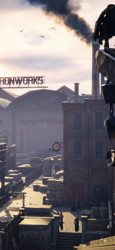 Fond d'écran Ferris Ironworks Assassins Creed 4k sur iPhone