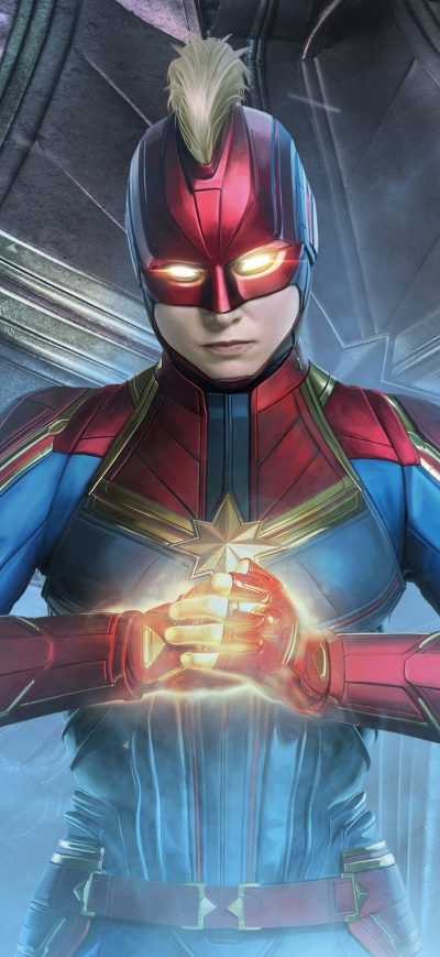 Fond d'écran iPhone Captain Marvel In Avengers Endgame 2019