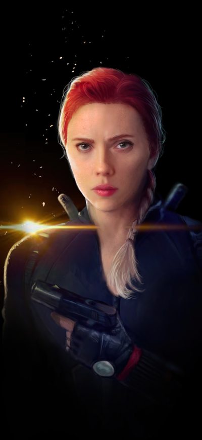 Fond d'écran iPhone Black Widow Dark 4k