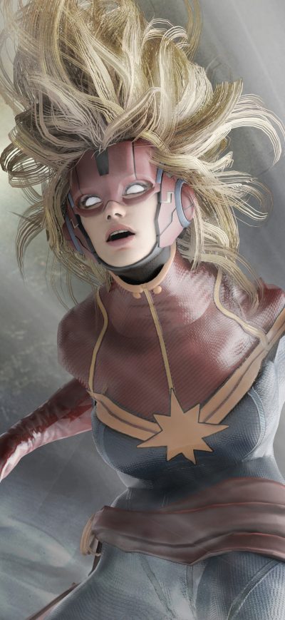 Fond d'écran iPhone Captain Marvel Universe
