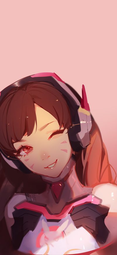 Fond d'écran iPhone Dva Overwatch Anime Artwork