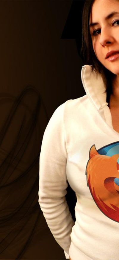 Fond d'écran iPhone Mozilla Firefox Girl