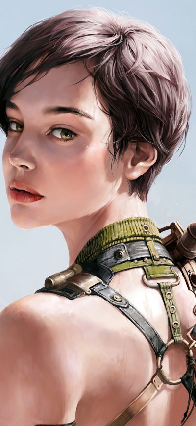 Fond d'écran iPhone Kim Cyber Girl 4k