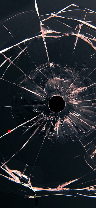 Fond d'écran iPhone Glass Bullet Hole