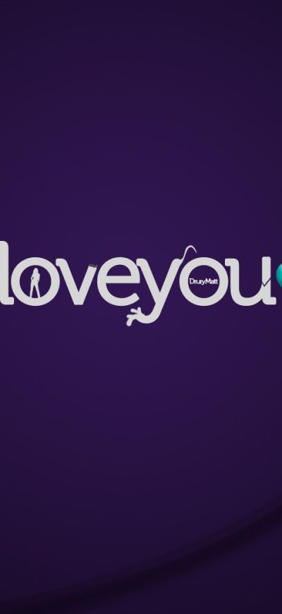 Fond d'écran iPhone I Love U Typo
