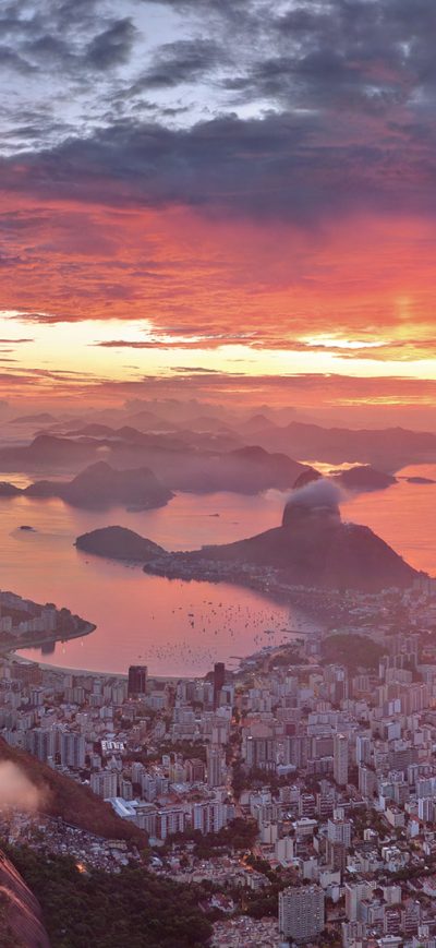 Fond d'écran iPhone Amazing View Of Rio De Janeiro During Sunset