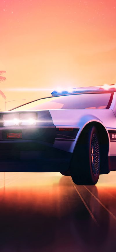 Fond d'écran iPhone Delorean Hot Pursuite