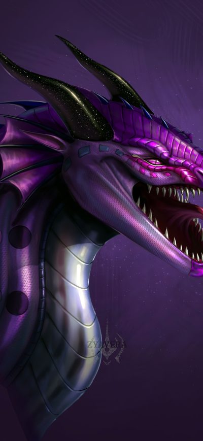 Fond d'écran iPhone Moonlight Dragon 4k