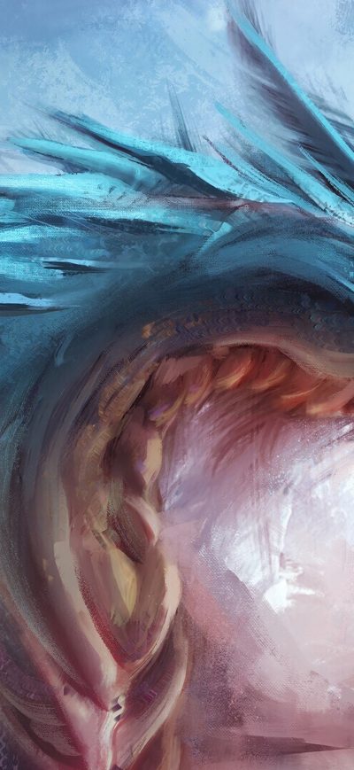 Fond d'écran iPhone Ice Dake Dragon 4k