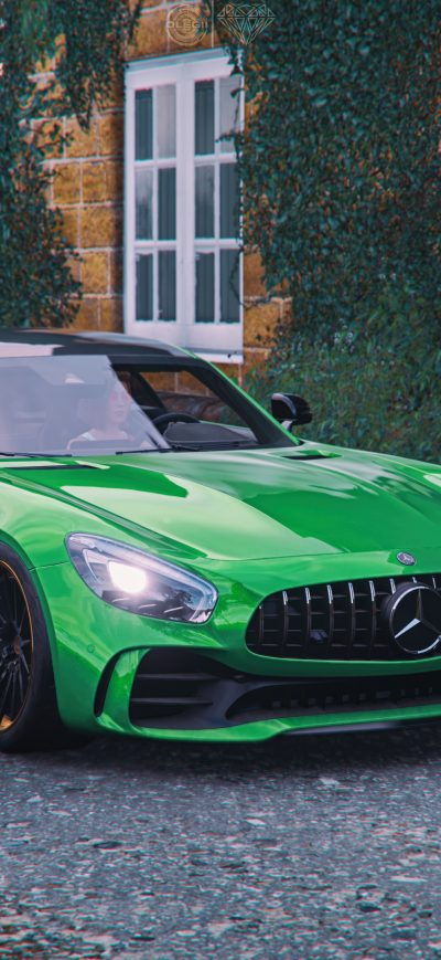 Fond d'écran iPhone Forza Horizon 4 Mercedes Amg Gt R 4k