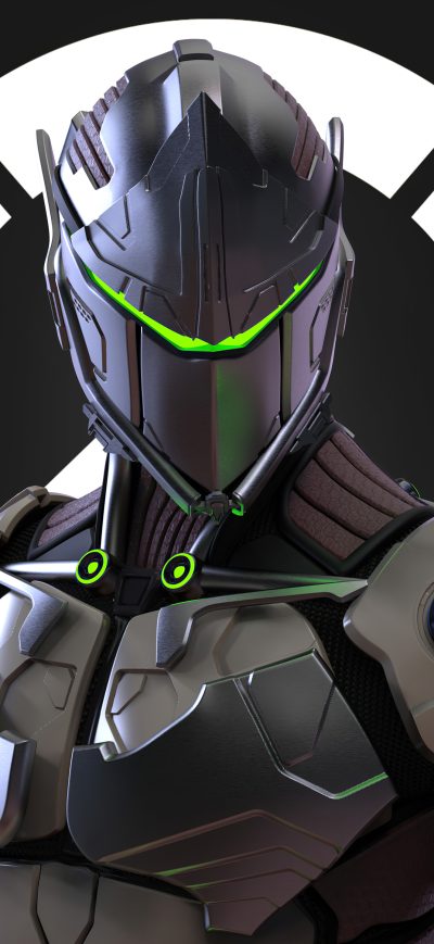Fond d'écran iPhone Genji Overwatch Redesign 5k