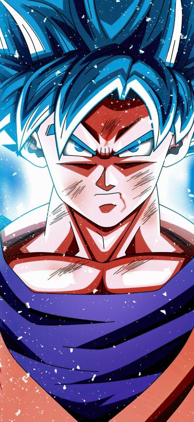 Fond d'écran iPhone Dragon Ball Goku Blue Kaioken 4k