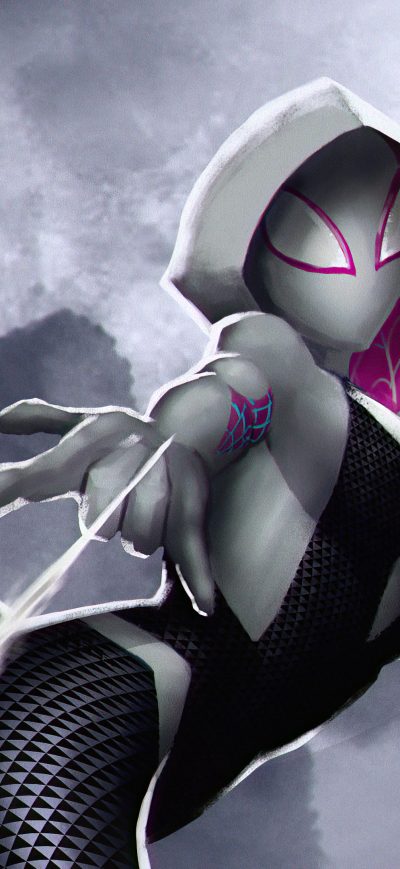 Fond d'écran iPhone Spider Gwen 4k Art 2020