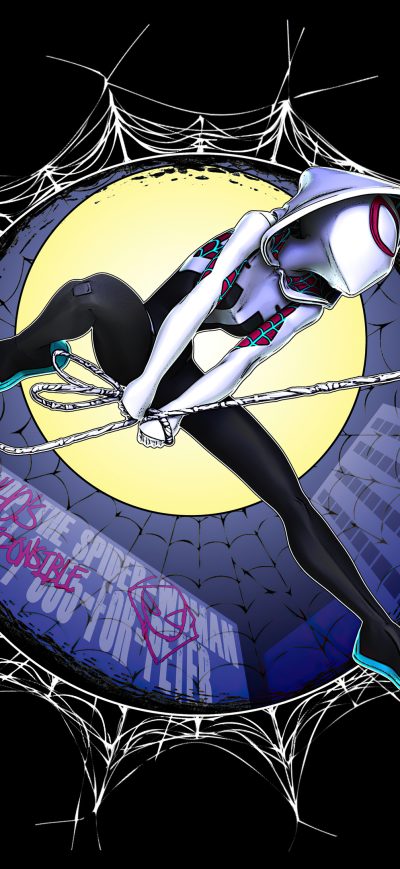 Fond d'écran iPhone The Sensational Spider Gwen 4k