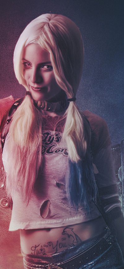 Fond d'écran iPhone Cosplay Harely Quinn 4k