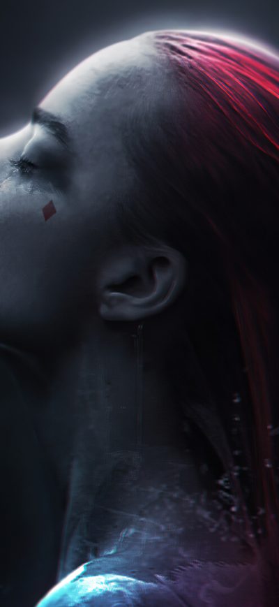 Fond d'écran iPhone Harley Quinn Blood Bath 4k