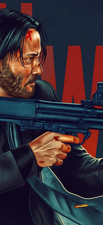 Fond d'écran iPhone John Wick 4k Poster