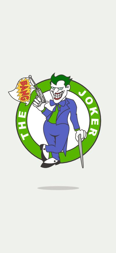 Fond d'écran iPhone Joker Minimal Logo 4k
