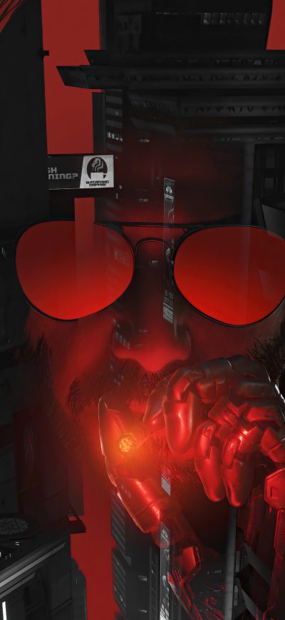 Fond d'écran iPhone Rockerboy Johnny Cyberpunk 2077 5k