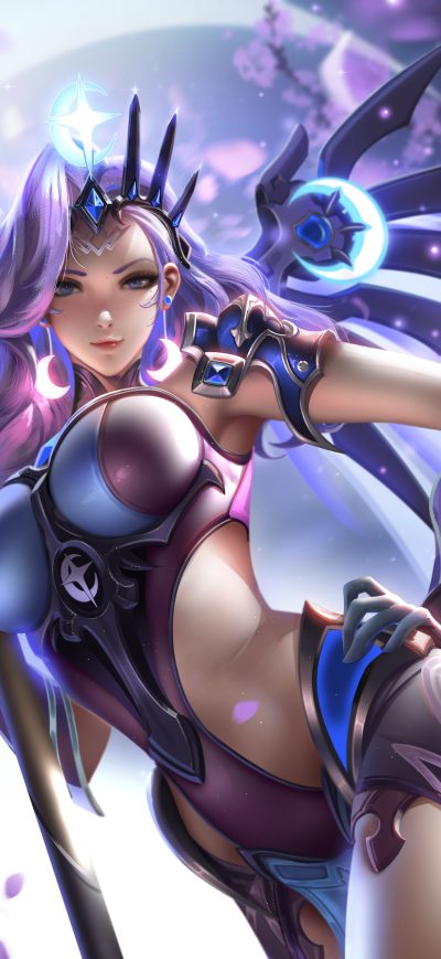 Fond d'écran iPhone Atlantic Mercy Overwatch Fantasy 5k