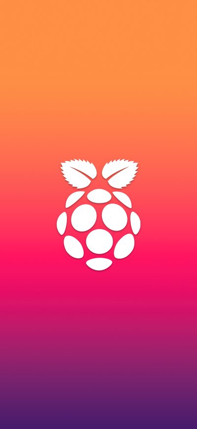 Fond d'écran iPhone Raspberry Pi Logo Minimal 5k