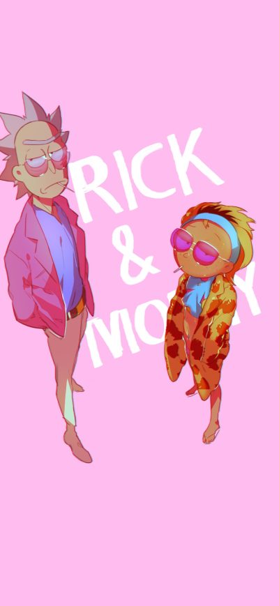 Fond d'écran iPhone Morty Smith Rick Sanchez