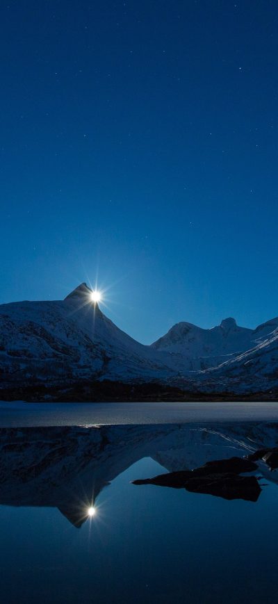 Fond d'écran iPhone Clear Sky Night Landscape 4k