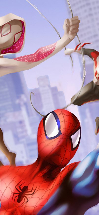Fond d'écran iPhone Spiderman Into The Spiderverse 2 2022 Movie