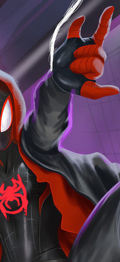 Fond d'écran iPhone Spiderman Miles Artnew