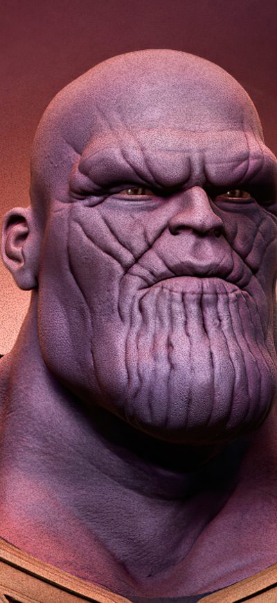 Fond d'écran iPhone Thanos The Mad Titan Fanart 4k