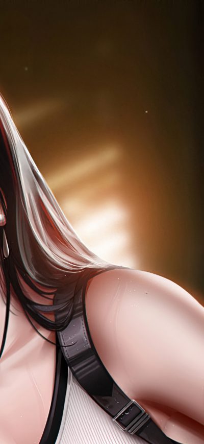 Fond d'écran iPhone Tifa Lockhart Final Fantasy Art 4k
