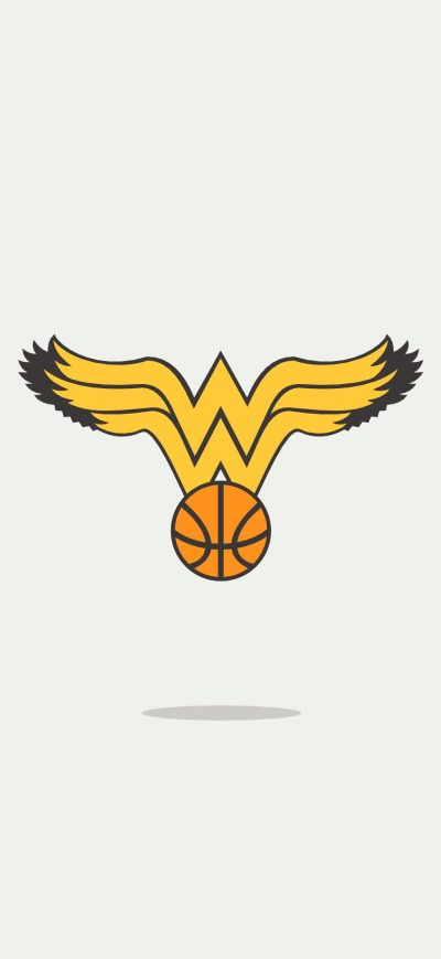 Fond d'écran iPhone Wonder Woman Minimal Logo 4k