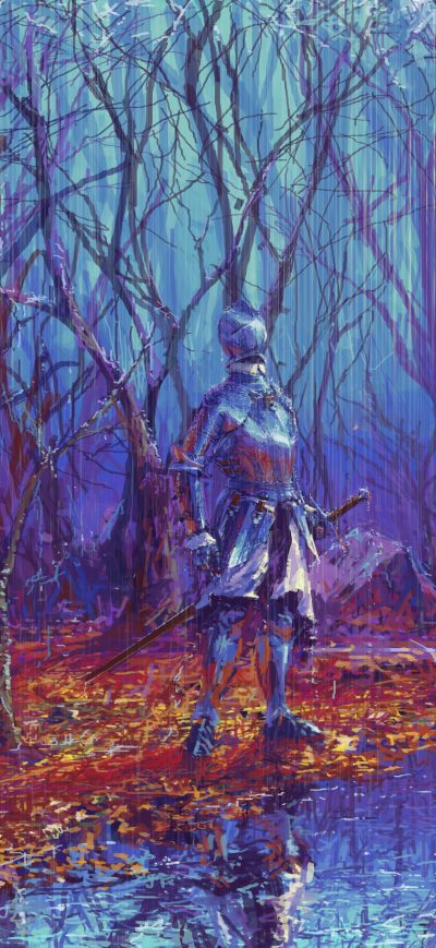 Fond d'écran iPhone Armor Knight Fantasy 5k