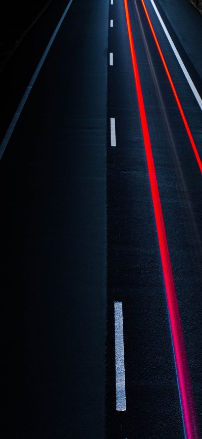 Fond d'écran iPhone Road Light Trail Long Exposure