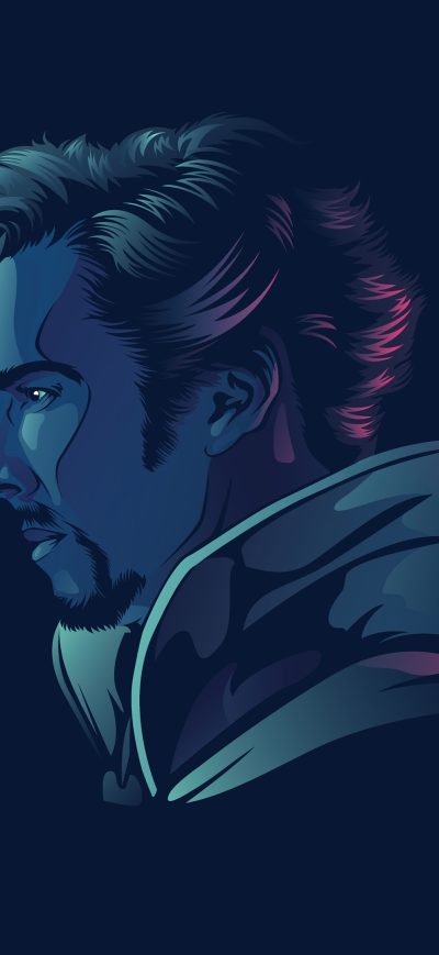 Fond d'écran Doctor Strange Minimalist 4k sur iPhone